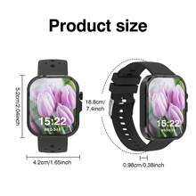 Nuevo Reloj Inteligente de Pantalla Táctil Completa de Alta Definición y Moda, Compatible con Función de Llamada Inalámbrica, Compatible con Teléfonos Android e iOS, Regalo Perfecto para Mujeres - Multicolor - Ver 6