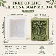Tree Of Life Silicone Soap Mold 3D Handmade Soap Mold Rectangle Soap Making Mold DIY Cold Process Soap Mold Resin Clay Mold - Tree Of Life - View 9