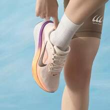 Nike Pegasus 42 Women's New Road Running Shoes - Pink White/Orange Purple - View 4