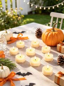 5pcs/2pcs/1pc Spider Shaped Halloween Decorative Candle Holder, Suitable For Tabletop Decoration And Gifting, Perfect For Halloween Party, Themed Events, Trick Or Treating, Haunted House Decor, Vintage Style Party - one-size - View 10
