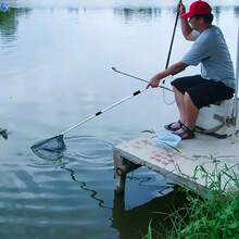 1pc Aluminum Alloy Telescopic Fishing Net, Triangular Mesh Design, Essential Tool For Freshwater/Saltwater Fishing, Suitable For Catching Shrimp, Crab, Fish, Fishing Accessory, Ideal Choice For Outdoor Fishing - Multicolor - View 11