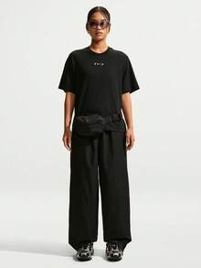 Nike Kaos Rajut Lengan Pendek Tanpa Kerah Wanita AS W NSW NK CLSC BXY TEE SPD TIM6412-010 - Hitam - View 6