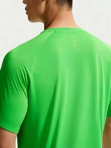 Nike Kaos Rajut Lengan Pendek Tanpa Kerah Pria AS M NK DFADV STRIDE SS TOP THV5204-329 - Hijau - View 4