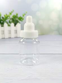 1/12pcs Creative Pacifier Shaped Candy Jars, Baby Shower Mini Pacifier Bottle Boxes With Lids, Small Item Storage Containers, Gift Storage Boxes For Candy, Cake, Chocolate Display, Suitable For Home, Wedding, Baby Shower, Valentine's Day, Easter, Thanksgiving - Baby Bottle - View 11
