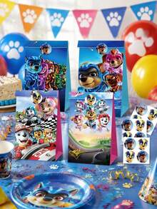 Paw Patrol 6/12/24入 汪汪隊立大功 粉色 Skye 主題糖果紙袋 生日派對裝飾禮品袋 包裝紙袋 - 卡通 - 查看 6