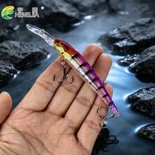 HENGJIA Deep Diving Minnow Lure 12.5cm 11g Slow Sinking Hard Bait Long Distance Casting Fishing Lure Set Suitable For Trout, Pike, Sea Bass Freshwater And Saltwater - Multicolor - View 8