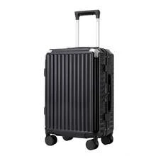 PC Hard Shell Luggage Suitcase With Cup Holder 20 Inch Cabin 24 Inch Medium 28 Inch Large Zip Free Aluminium Frame TSA Lock 3 Piece Luggage Set Black - Black - View 13