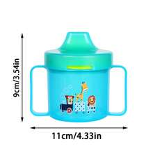 1PC 220ml Dual Handle Duck Spout Sippy Cup, Integrated Lid And Straw, PP Material, Anti-Drop Anti-Spill Water Cup, Portable Direct Drinking, Suitable For Daily Use - Multicolor - View 12