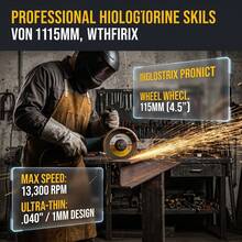 Angle Grinder Cutting Disc, 4-1/2" Cut Off Wheels 5 Pack, Metal Grinding & Chop Saw Blades, Aluminum Oxide Abrasive, 7/8" Arbor - default - View 2