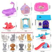 Children's Mini Pet House Role Play Toy (Random Accessory Colors) Dog/Cat/Bear Bath Interactive Role Play Toy, Birthday Gift, Christmas Gift For Boys And Girls - Multicolor - View 12