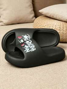 Fashionable Minimalist Spring/Summer Slippers, Comfortable For Long Wear Without Fatigue, Quiet And Durable Sole, Essential For Indoor And Outdoor Use, Unisex/Couples Style - Black - View 3