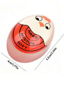 1pc Cute Egg Timer, Suitable For Boiling Eggs, Can Set Soft-Boiled, Medium-Boiled, Hard-Boiled Eggs, Kitchen Breakfast Cooking Assistant, Teacher Gift, Halloween Decoration Tool, Kitchen Accessory, Home Set, Autumn Home Decor, Room Essential, Autumn Decoration - Multicolor - View 6