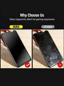 MIGAE 3pcs Matte Ceramic Privacy Anti-Glare Anti-Fingerprint Anti-Shatter Bubble-Free Residue-Free Full Coverage High Definition Front View Ceramic Screen Protector, Compatible With IPhone 18 Pro/18 Pro Max/17 Pro Max/17 Pro/17 Air/17E/17/16 Pro Max/16 Pro/16 Plus/16/16E/15/14/13/12/11, Essential Daily Privacy Protection Phone Accessory - Black - View 5