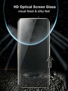 4Pcs Privacy Screen Protector Compatible With Vivo, Tempered Glass Film Anti Scratch, Anti-Spy, 9H Hardness, Bubble Free For Privacy Screen Protector - Black - View 7