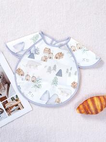 1PC Baby Bibs,Infant Toddler Feeding Bib With Food Catcher,Easy Clean & Washable - Multicolor - View 11
