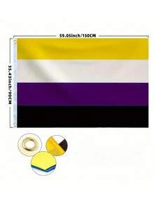 3x5 英尺 LGBTQ+ 彩虹旗 - 双面涤纶印花 - 用彩虹进步旗庆祝骄傲月！非常适合双性恋、女同性恋、泛性恋、跨性别者、非二元性别者、无性恋者、双性人等群体，是骄傲日装饰的理想之选！ - RB - 查看 3