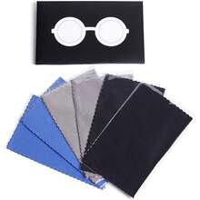 6/12 Peças Panos de Limpeza de Microfibra Ultra-Fina, Adequados para Óculos, Lentes de Câmera, Telefones, CDs, DVDs, Computadores, Tablets, Laptops, Telescópios, Telas LCD e Outras Superfícies Delicadas - Pano de limpeza - Visão 4