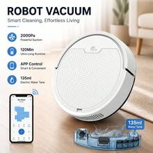 Hbdieuo Intelligent Robot Vacuum Mop - Portable, USB Rechargeable, Wireless, 20 Hours Battery Life, With Water Tank For Efficient Floor Cleaning - Sweeping Robot (with Water Tank) - View 3