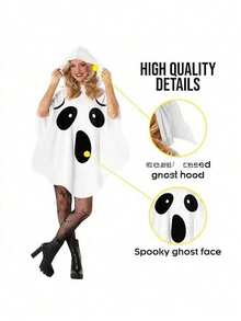 Girls Party Costumes: Ghost, Witch Role Play, Fairy, White Bat Outfit, Halloween Costume - Multicolor - View 6