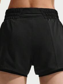 Nike Dri-FIT One 女款快乾中腰內層緊身 2 合 1 運動短褲 DX6013-013 - 黑色 - 查看 4