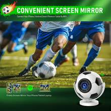 Salange HY300F 便攜式足球投影機：超短焦、720p、8K、Wi-Fi 6、Android 14、藍牙 5.4 – 適合運動迷的戶外電影院 - 查看 7