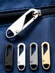 Alloy Zipper Pull Repair Kit - Universal Zipper Pull Replacement, Bag Accessories, Suitable For Clothing And Wallets - Easy To Install, Durable, Universal Zipper Pull Repair And Replacement, Removable Zipper Pull Replacement Heads - Multicolor - View 2