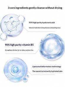 AHC Hyaluronic Acid Moisturizing Cleanser 180g - Pembersih Lembut Ramah Kulit, Pengontrol Minyak, Busa Halus - pembersih wajah - View 4