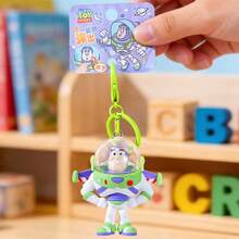 Disney Charm Toy Story Buzz Lightyear Pop Wing Ornament Retractable Wing Design For Backpack Key Hanging ABS Plastic Material (1 PC) - Multicolor - View 6