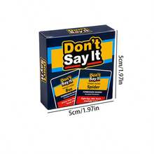 50 Pcs Round Corner Scratch-Resistant Handmade Word Cards, Portable Party Card Game "Don't Say It" - Poet Edition, Perfect For Camping, Travel, Gatherings, And Holiday Gifts - Multicolor - View 3