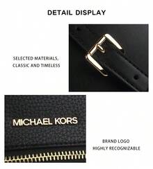 Michael Kors Rhea Series Solid Color Ladies' Crossbody Bag 35S5GRAB2L BLACK - 黑色35S5GRAB2L BLACK - 查看 10