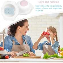 Protector de Dedos Anti-Corte para Cocina, Funda Protectora de PP de Grado Alimenticio, 1 Pieza, Protector de Manos para Cortador de Vegetales, Funda Protectora de  para Cocina - Rosa - Ver 6