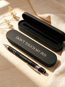 Customized Ballpoint Pen With Name Engraving And Metal Gift Box Personalized Metal Pen For Teachers Customizable Writing Pen - 1 Pen + 1 Pencil Case - View 6