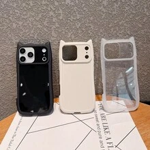 3件組 [黑色 + 白色 + 透明] 可愛貓耳手機殼附手機掛繩 適用於 iPhone 18 Pro Max/18 Pro/18/17 Pro Max/17 Pro/17/16 Pro Max/16/16 Pro/16 Plus/15/15 Pro Max/15 Pro/15 Plus/11/12/13/14 Pro Max/12 Pro/12 Pro Max/13 Pro/13 Pro Max/14 Pro/14 Pro Max/14 Plus 軟殼極簡創意 - 3個套裝[黑色+白色+透明] - 查看 16