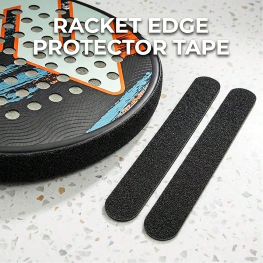 2pcs Matte Padel Racket Frame Protection Tape, Wear-Resistant Anti-Scratch Self-Adhesive Frame Guard Sticker, Invisible Design Doesn't Obscure Original Pattern, Suitable For Padel Tennis Enthusiasts - Multicolor - View 1
