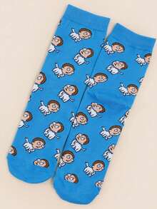 Warner Bros 5 Pairs Unisex Funny Socks With Rick And Morty Humorous Cartoon Pickle All-Over Print, Rainbow Color Mid-Calf Socks, Suitable For All Seasons, Perfect For Halloween - Multicolor - View 10