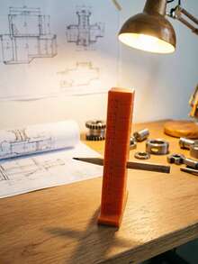 أداة تحديد DIY للنجارة، مقياس تحديد الارتفاع (5-105 مم)، أداة تحديد وموضع متعددة الوظائف، محدد ارتفاع الجدار، مسطرة ارتفاع محمولة مدمجة، عمودي مع إدراج قلم رصاص بفتحات دائرية مزدوجة الصفوف، فتحة مقياس متدرجة جانبية، مناسبة لتحديد مستوى بلاط الجدران، تحديد موضع خط الخصر الموحد، تحديد ارتفاع الصندوق السفلي، خط لون الجدار، تحديد ارتفاع السقف، ديكور المنزل، تحديد الارتفاع الجماعي في مواقع البناء التجارية - متعدد الألوان - مشاهدة 8