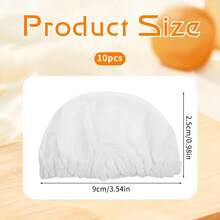 SULIKJHUI 10 Pack Sourdough Starter Cover, Cotton Sourdough Jar Cover, Breathable &Amp; Reusable Dough Proofing Cloth For 3-4 Inch Mason Jars, White Reusable Fermentation Cloth (White) - White - View 2