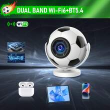 Salange HY300F 便攜式足球投影機：超短焦、720p、8K、Wi-Fi 6、Android 14、藍牙 5.4 – 適合運動迷的戶外電影院 - 查看 10