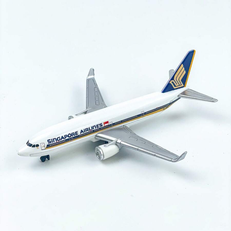 Singapore Airlines Model Airplane, Die-Cast Metal Model Airplane, Suitable For Collection And Holiday Gifts - White - View 1