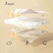 1pc Soft Comfortable Thickened Cartoon Print Baby Stroller Seat Cushion Pad, Stroller Accessory - As Shown - View 6