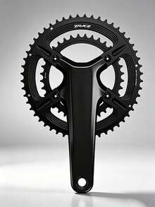 ZRACE 105 FC-R7000 / ULTEGRA FC-R8000 / DURA-ACE FC-R9100 Plato de Bicicleta de Carretera Asimétrico, 50-34T 52-36T 53-39T, 110BCD BCD110 4-Agujeros - Negro - Ver 1