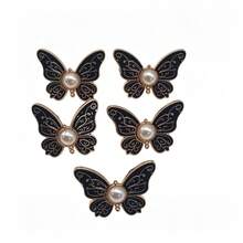 5pcs Patterned Butterfly Waist Buckle Detachable Elastic Buckle Suitable For Pants, Cuffs And Collars, Multi-Functional Seamless Large To Small Waist Buttons - Multicolor - View 10