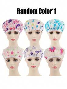 Silk Bonnet Satin Bonnet For Sleeping Large Bonnets With Tie Band Hair Wrap With Adjustable Straps Hair Cap For Women Curly - Multicolor - View 13