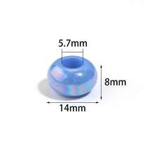 50Pcs Acrylic Colorful Abacus Beads Large Hole Wheel Beads Suitable For DIY Bracelets Keychains Necklaces Stationery Pens Holiday Decoration Abacus Beads Tassel Dreamcatcher Making Hanging Rope Beads - Multicolor - View 8