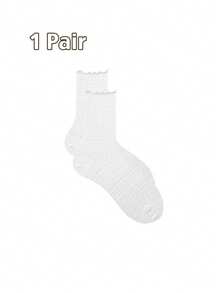 1/3 Packungen Damen Knöchelsocken in verschiedenen Farben, atmungsaktiv mit Rüschenbündchen, gemütlich im Cottagecore-Stil für Zuhause, Loungewear und lässigen Alltag - Verschiedenfarbig - Übersicht 17