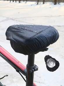 Durable Material Bicycle Seat Rain Cover, Universal Anti-Slip Anti-Dust Anti-Scratch, Suitable For Mountain Bikes And Road Bikes, Black - Multicolor - View 3