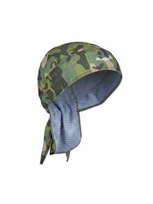 Musion 1/7pcs Printed Tie-Up Durag Bandana, Motorcycle Skull Cap, Breathable Mesh Motorcycle Helmet Liner Hat, Sweat-Wicking Windproof Headscarf, Suitable For Motorcycle Riding, Cycling And Racing Sports - Multicolor - View 14