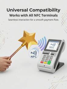 3D Printed Wand Tap To Pay Starlight Magic Wand, Contactless NFC Portable Multi-Scenario Long-Distance Card Swiping, Suitable For Teens 14+ And Adults, Gift, Birthday Present - Multicolor - View 7