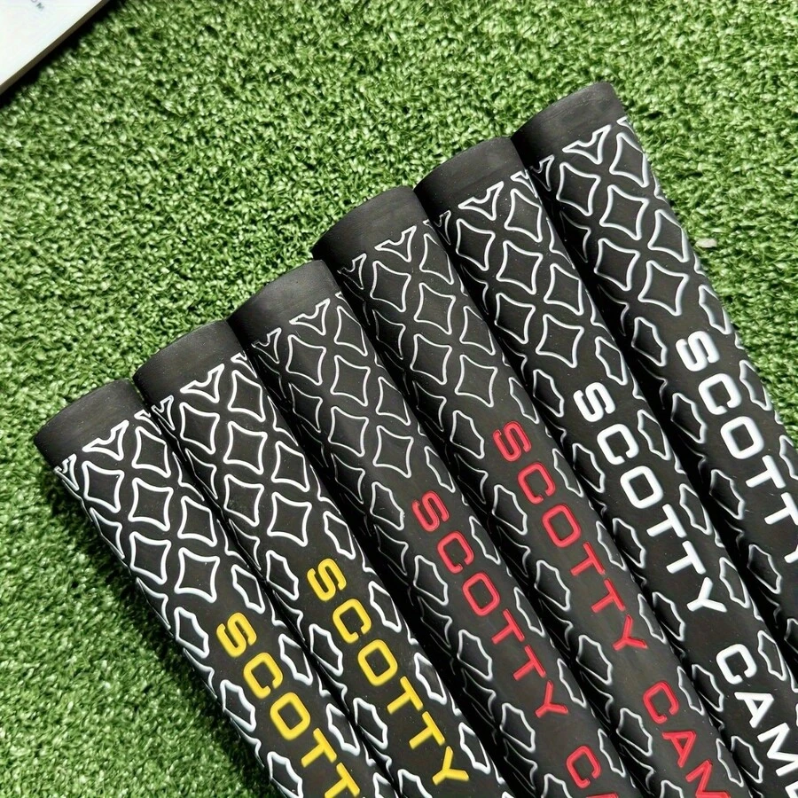 1PC Putter Grip, Lightweight Durable Rubber Putter Handle, Shock-Absorbing Non-Slip Texture, Grip Professional & Amateur - Black and Red - View 1