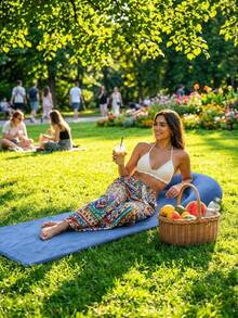 1pc Inflatable Beach Mat, Lightweight And Portable, Suitable For Outdoor Camping, Beach Relaxation And Pool Leisure, Essential For Summer Parties, Friends Gatherings, Picnics, Swimming Pool Inflatable Toy - Multiple Styles - View 5